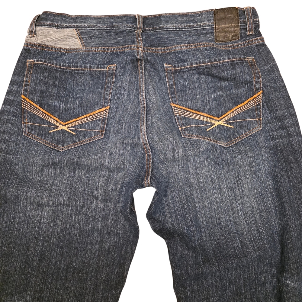 Sean John Dark Blue Relaxed Jeans Size 36 - Picture 7 of 10